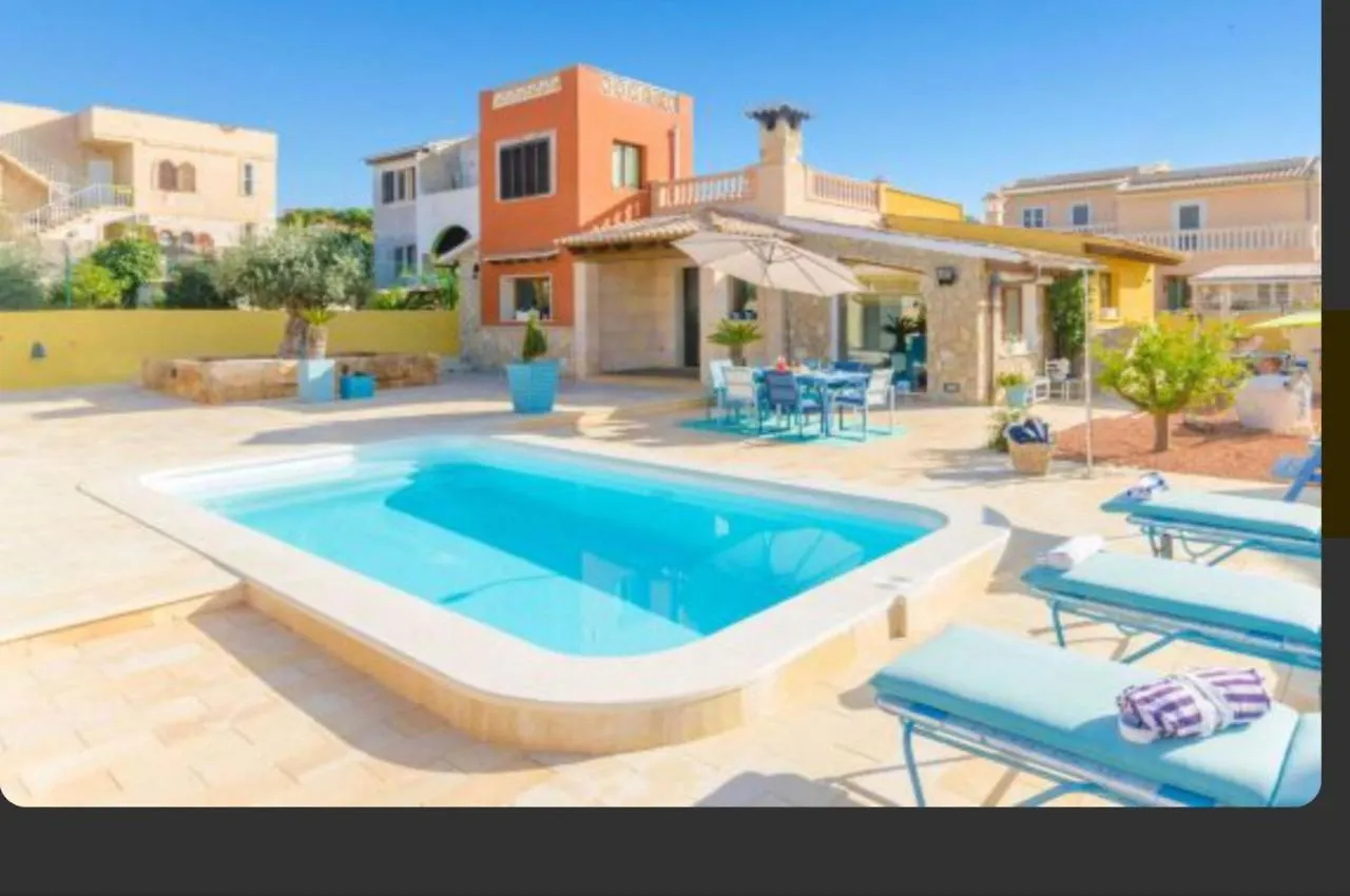 House With 3 Bedrooms In Llucmajor, With Wonderful Sea View, Private Pool, Fu... Льюкмайор